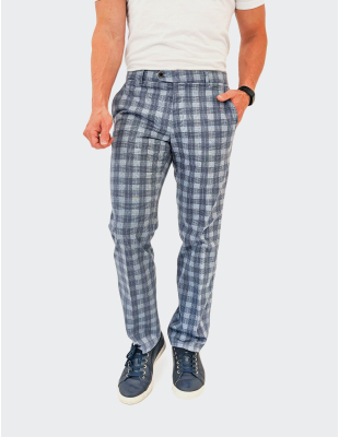 Pantaloni bărbați W. Wegener Eton 5516 albastru