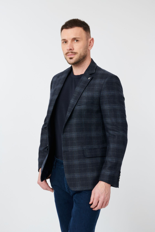 Sacou bărbați W. Wegener Nelson-2s h001 bleumarin