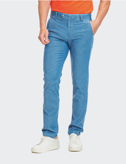 Pantaloni bărbați Meyer Bonn 5680 albastru deschis