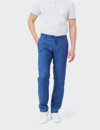 Pantaloni bărbați W. Wegener Poker 5693 albastru