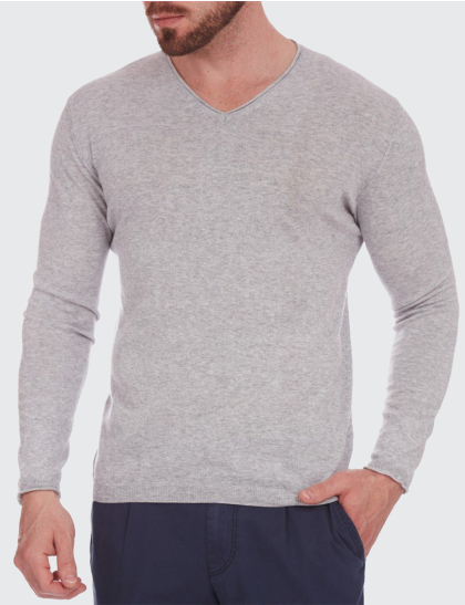 Pulover bărbați W. Wegener v-neck 5940 gri deschis