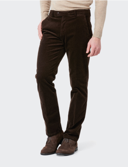 Pantaloni bărbați W. Wegener Eton 6653 Maro