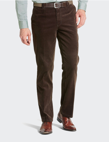 Pantaloni bărbați Meyer Monza 6470 maro închis