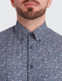 Cămașă bărbați W. Wegener shirt slim fit 6963 albastru