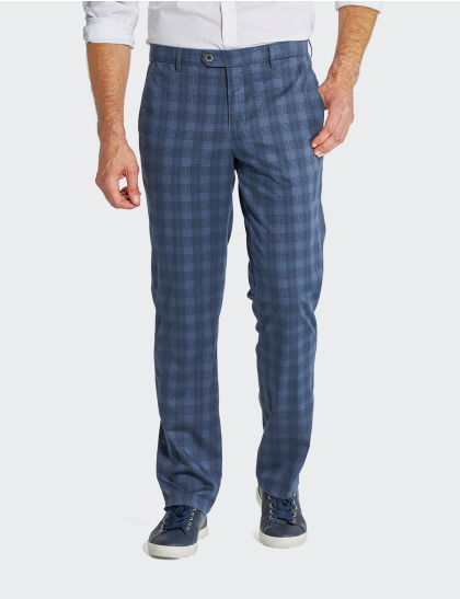 Pantaloni Bărbați W. Wegener Eton 5516 bleumarin