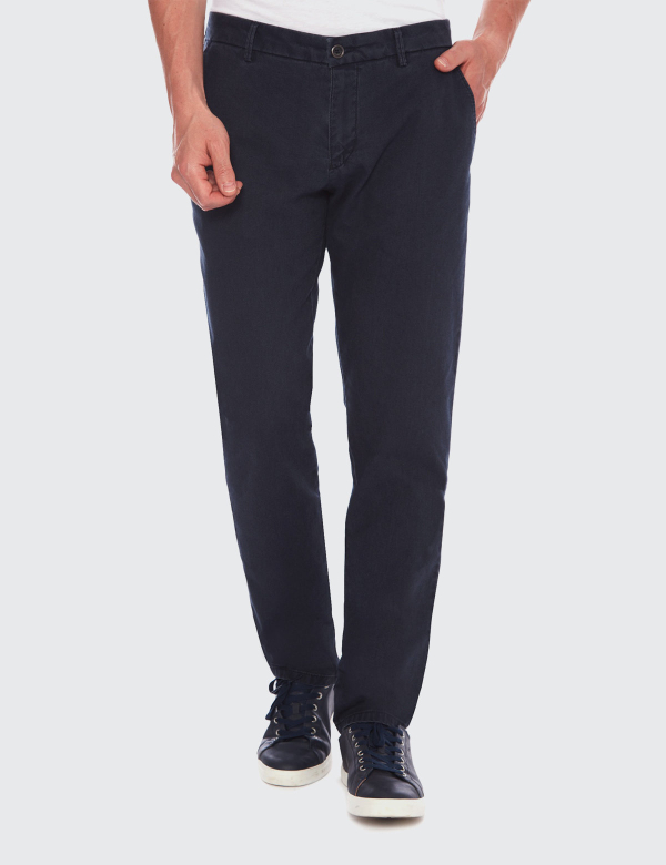 Pantaloni bărbați W. Wegener Reno-s 5512 albastru închis