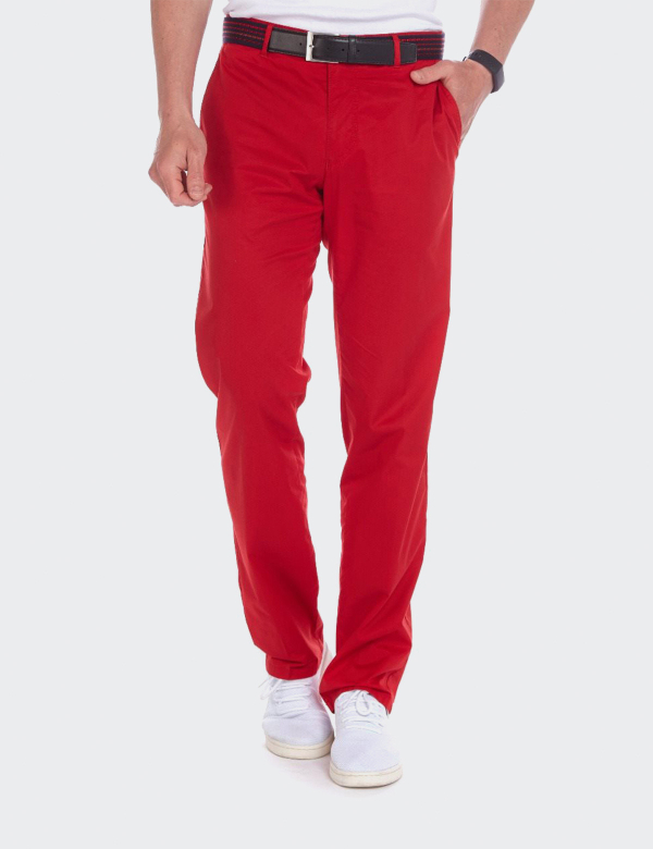 Pantaloni bărbați W. Wegener Eton 5516 roșu