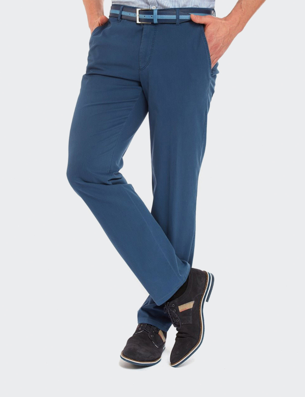 Pantaloni bărbați W. Wegener Eton 5548 albastru