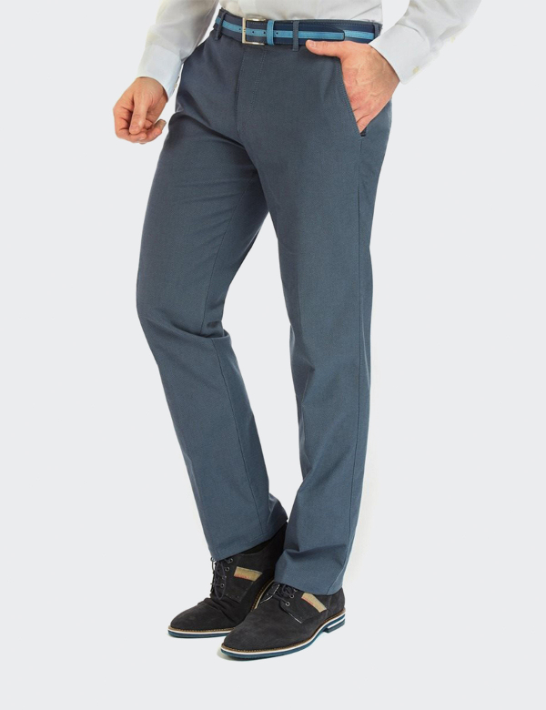 Pantaloni bărbați W. Wegener Eton 5638 albastru