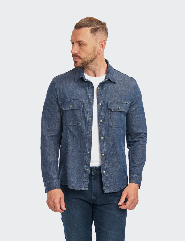 W. Wegener BlueJack 5665 overshirt albastru