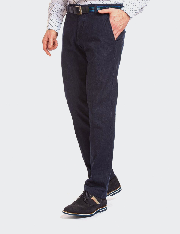 Pantaloni bărbați W. Wegener Eton 5687 bleumarin