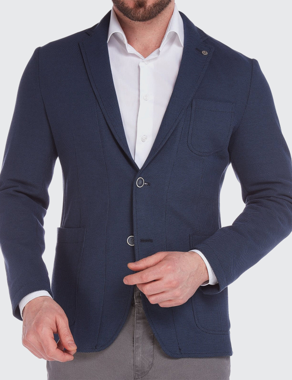 Sacou Barbati Wegener Jack-Jersey 5705 Bleumarin