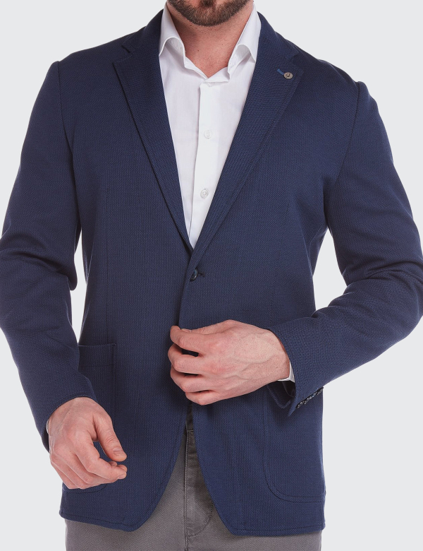 Sacou Barbati Wegener Jack-Jersey 5706 Bleumarin
