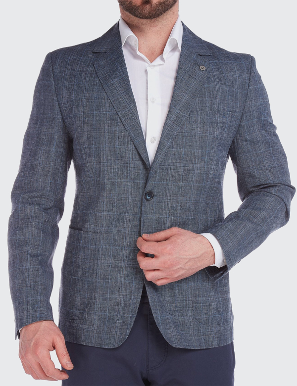 Sacou Barbati Wegener Jack-Easy 5736 Albastru-Gri