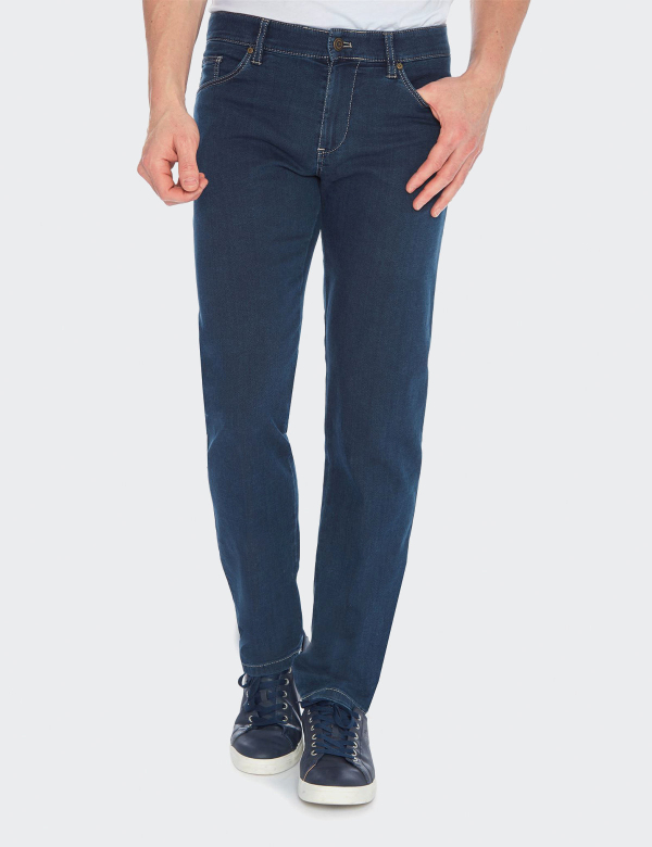 Pantaloni bărbați W. Wegener Jeans Cordoba 5874 bleumarin