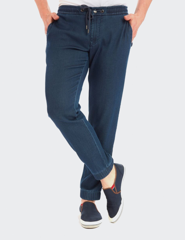 Pantaloni bărbați W. Wegener Runner 5875 albastru