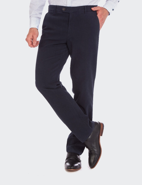Pantaloni bărbați W. Wegener Eton 6530 albastru