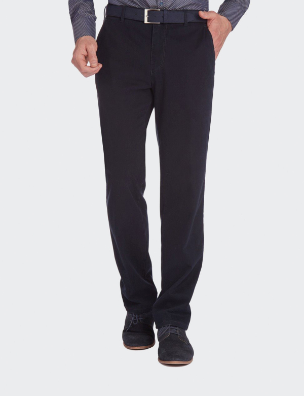 Pantaloni W. Wegener Eton 6553 albastru