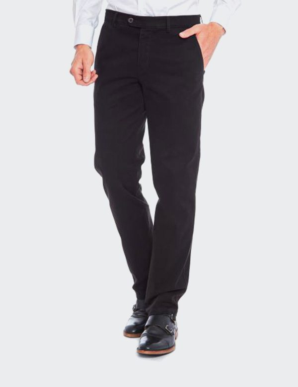 Pantaloni bărbați W. Wegener Eton 6589 negru