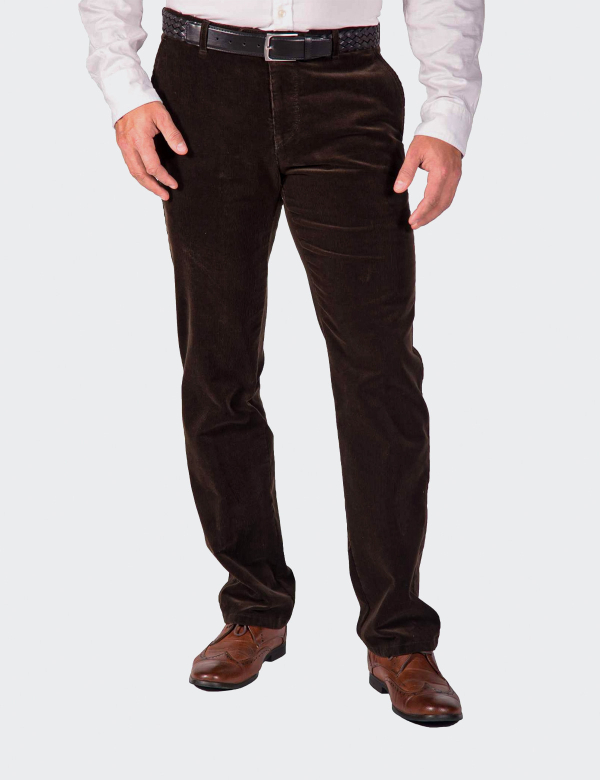 Pantaloni Wegener Eton 6651 maro închis