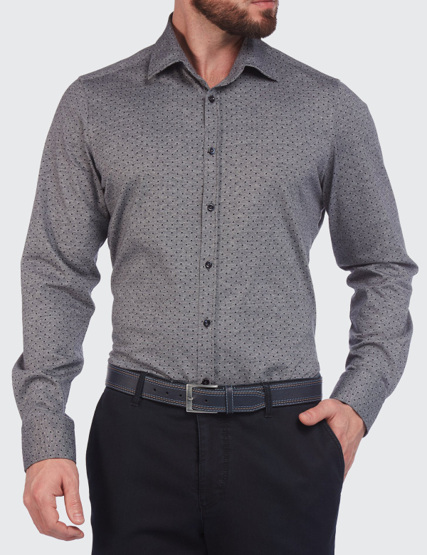 Cămasă bărbați W. Wegener Jersey 6958 gri