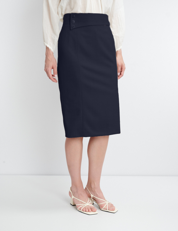 Fusta femei W. Wegener Scarlet 7344 bleumarin 