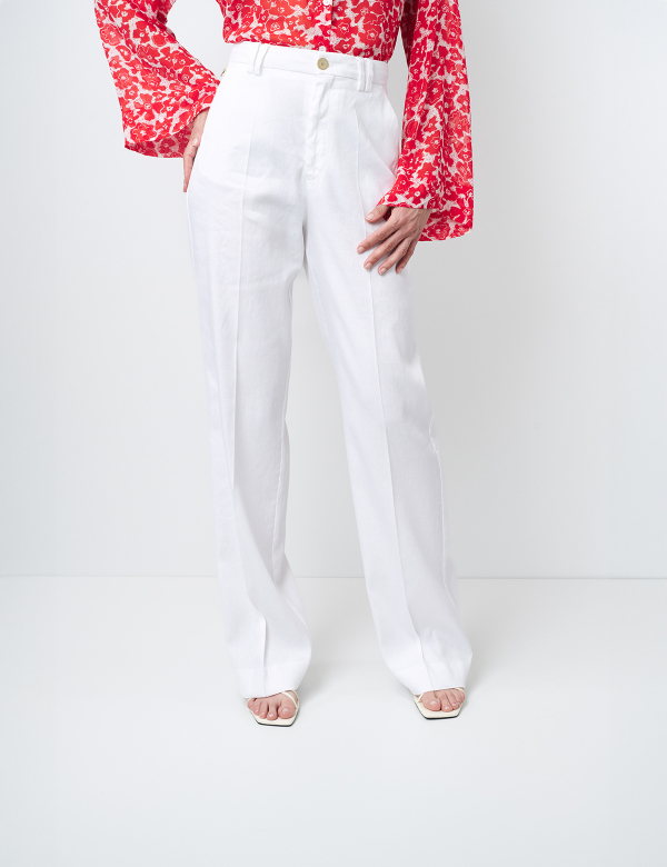 Pantaloni femei W. Wegener Martha 7688 alb 