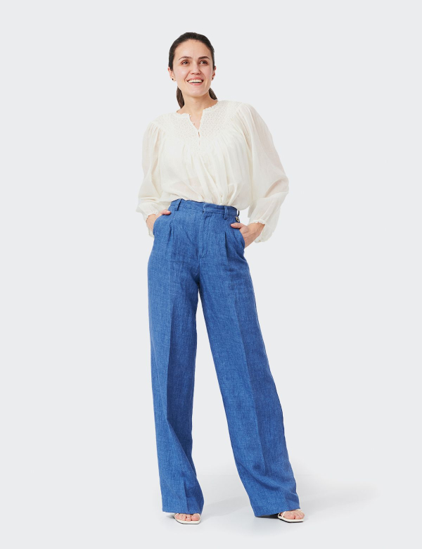 Pantaloni femei W. Wegener Marlene 7693 albastru deschis 