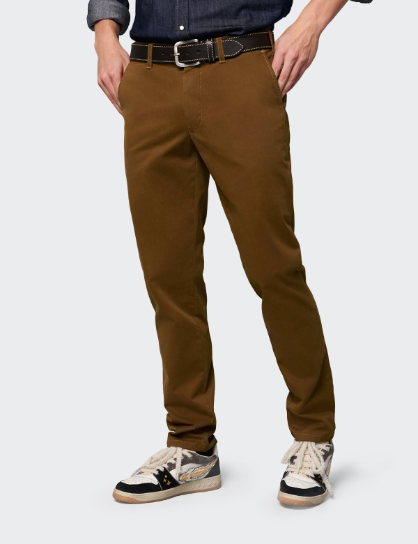 Pantaloni Bărbați M|5 by Meyer Chino 6001 maro