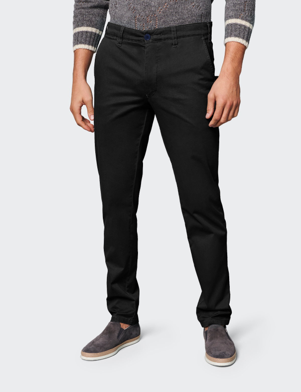 Pantaloni Bărbați M|5 by Meyer Chino 6001 negru
