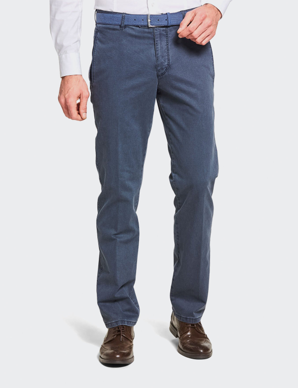 Pantaloni Meyer Berlin 5453 albastru mineral