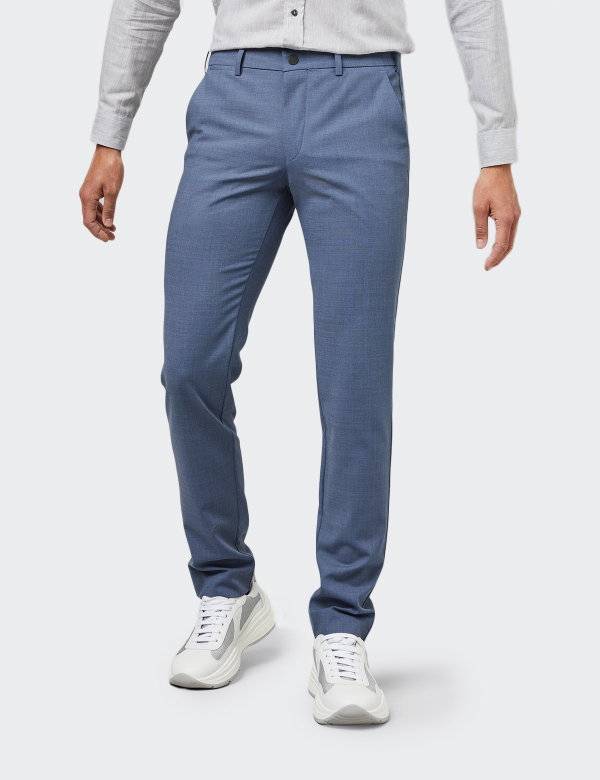 Pantaloni bărbați M|5 by Meyer Chino 6166/16 albastru