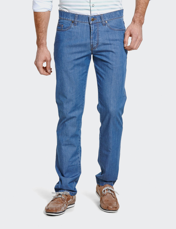 Pantaloni Barbati Wegener Cordoba 5860 Albastru Denim