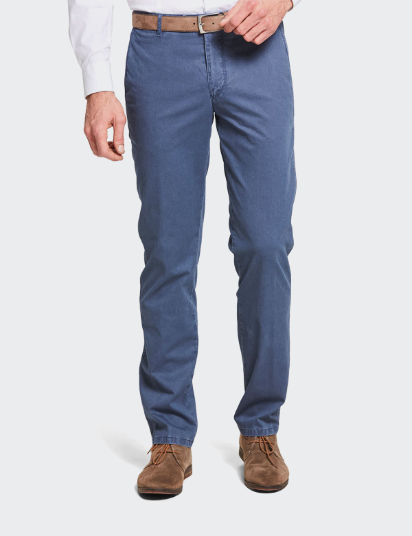 Pantaloni Wegener Eton 5549 albastru metalic