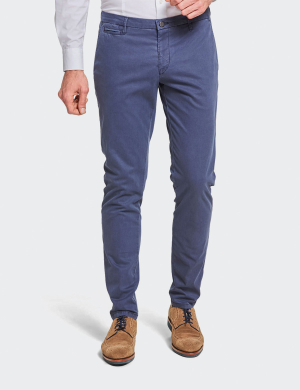 Pantaloni bărbați W. Wegener Vegas 5505 bleumarin