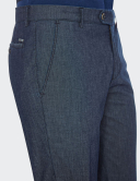 Pantaloni bărbați W. Wegener Eton 5687 albastru