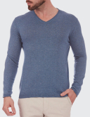 Pulover bărbați W. Wegener v-neck 5940 albastru