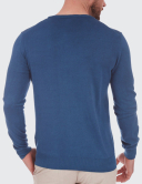 Pulover Barbati Wegener Crew Neck 5943 Albastru