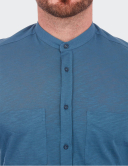 Cămașă bărbați W. Wegener 5957 slim fit albastru