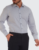 Cămașă bărbați W. Wegener 5965 slim fit albastru