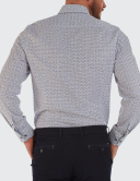 Cămașă bărbați W. Wegener 5965 slim fit albastru