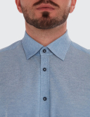 Cămașă bărbați W. Wegener 5979 slim fit albastru