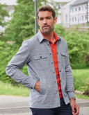 W. Wegener Check-Friends 5998 overshirt albastru