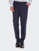 Pantaloni bărbați W. Wegener Eton 6212 albastru