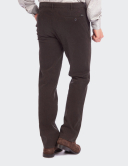 Pantaloni bărbați W. Wegener Eton 6530 maro închis