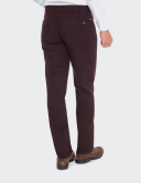 Pantaloni bărbați W. Wegener Eton 6565 bordo