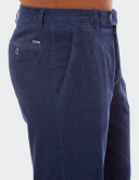 Pantaloni bărbați W. Wegener Eton 6652 albastru