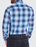 Cămașă bărbați W. Wegener shirt slim fit 6953 albastra
