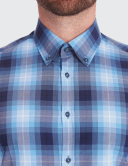 Cămașă bărbați W. Wegener shirt slim fit 6953 albastra
