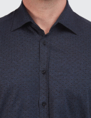Cămașă bărbați W. Wegener Jersey 6958 bleumarin